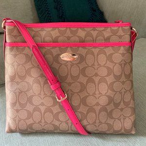COACH Signature File Crossbody Bag